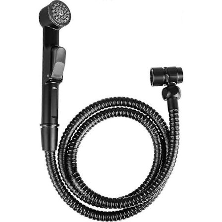 Sæt-Mobil Håndslange - Nem Skift - Inkl. Vægbeslag - Mat Sort/Vask Skyl DFA