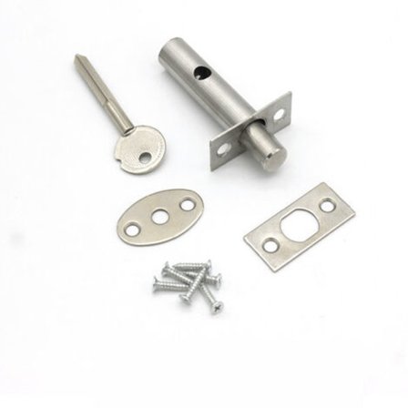 2 stk. Brønnluke-dør lås usynlig lås kryss nøkkel lås brannsikker lås, rustfritt stål