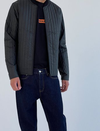 Mads Nørgaard Quilt Janus Jacket - Navy - M