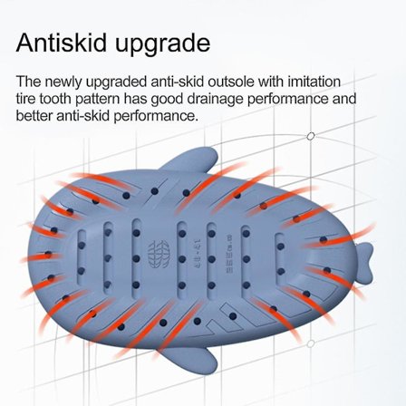 Söta Hajpar Slippers - Halksäkra EVA-tofflor för Män, Kvinnor, Barn, Utomhus