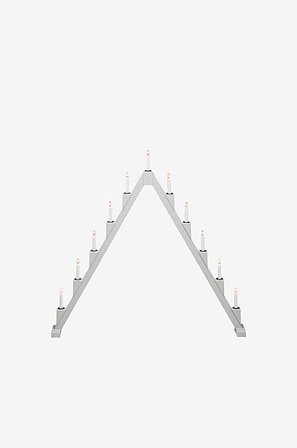 Jotex - 11 Ljus Vikbar 82cm Grå Elljusstake - Köp Adventsljusstakar hos Jotex
