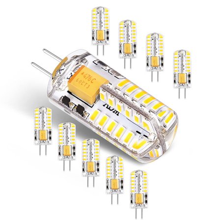 G4 LED-pærer 12V 3W Cool White 6000K, 300LM Ikke-dæmpbar, 10-pak