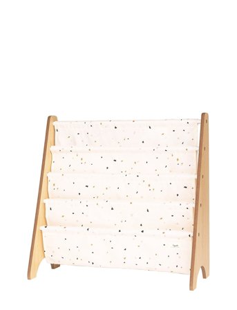 3 Sprouts Book Rack, Terrazzo/Cream Cream 3 Sprouts