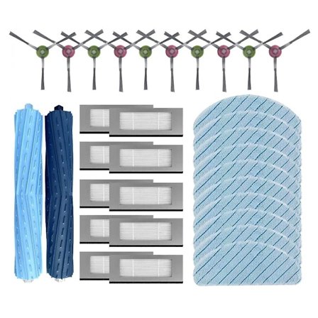 Sidoborste Filter Moppdukar Robotdammsugare för Debot Ozmo T9 / T9 PRO / T9 MAX / T9 POWER