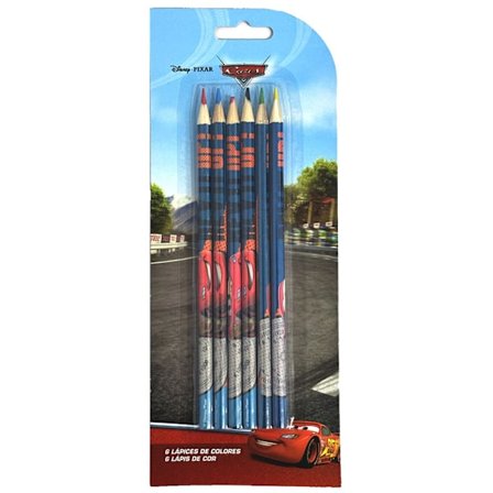 Disney Cars färgpennor, 6-pack