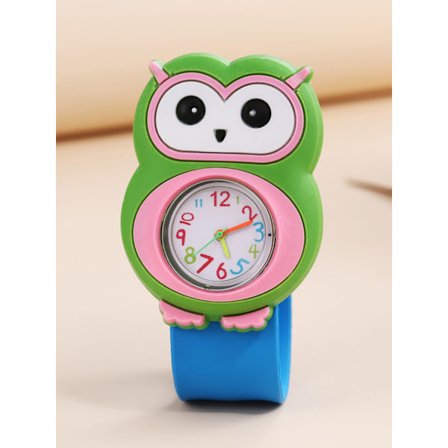 Tegneserieklokke for barn, Quartz-klokke - Ugle