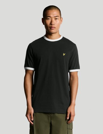 Lyle & Scott Ringer T-Shirt - Black - XL