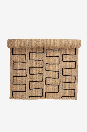 Bloomingville - Teppe Dell - Brun - Jute- & sisaltepper - 120X180 - Fra Homeroom