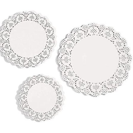 36 Stykker Hvit Lace Paper Doilies Servietter Emballasje