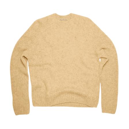 Acne Studios, Round-neck Knitwear Bruin, Heren, Maat:M