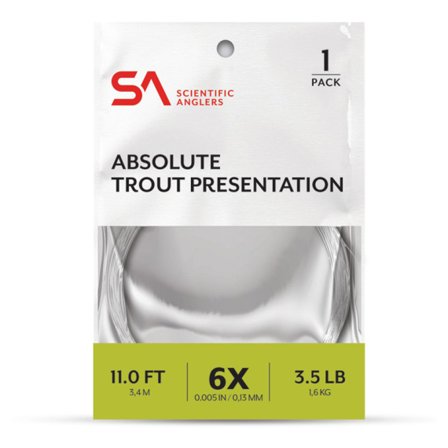 SA Absolute Trout Presentation Leader 11' 6X (0,13 mm)