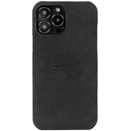 Krusell Leather Cover iPhone 13 Pro Svart