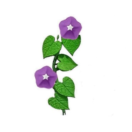 Kylskåpsmagnet med blomman för dagen, Kylskåpsmagnet med murgröna, 3D-klistermärke med blomrankor