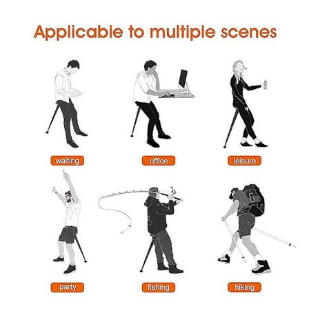 Bærbar Teleskopisk Skammel Foldestol Rejsestol Til Udendørs Aktiviteter