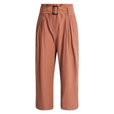 Comma, Cropped Trousers Bruin, Dames, Maat:L