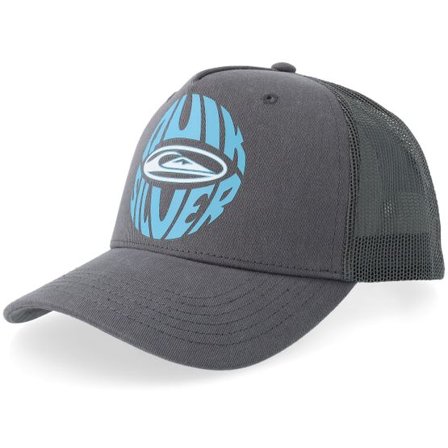 Quiksilver - Grå trucker Keps - Kids Decades Cotton H Iron Gate A-Frame Trucker @ Hatstore