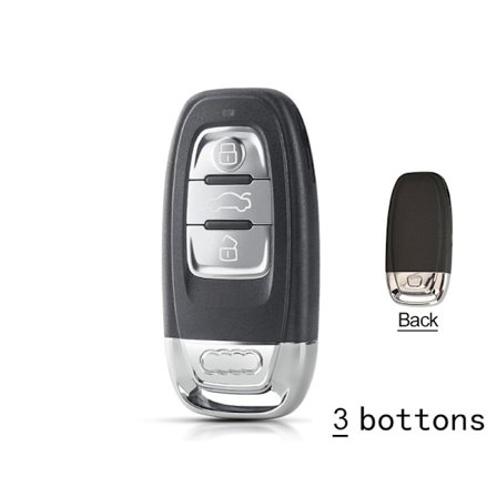 Nyckelskal från intelligent bilnyckel, skalbyte, Audi A4L, A3, A4, A5, Horizon, A8, Qufreshq5, Q7, 3/4 knappar