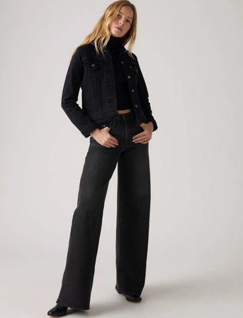 Levi's 728 Hr Wide Leg Rodeo Princess - Black - 30 x 30