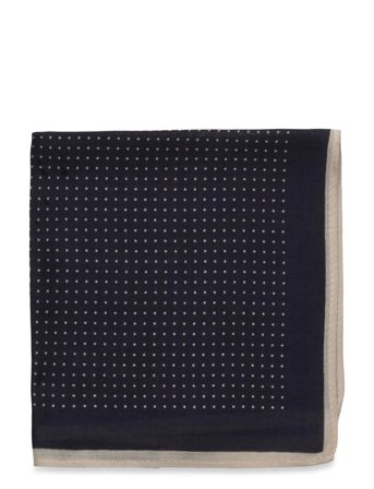Lindbergh Black Hankie With Dots - Navy - ONE SIZE