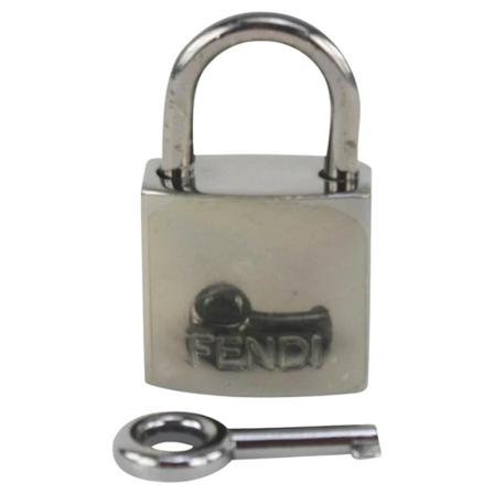 Fendi Vintage, Pre-owned Stainless Steel key-holders Grijs, Dames, Maat:ONE Size