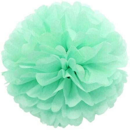 10 stycken 8 tum Celadon Grön, vävnad Pom Pom Pom Pom Prydnad Bröllop Födelsedag Dop Gemenskap Jul Halloween P