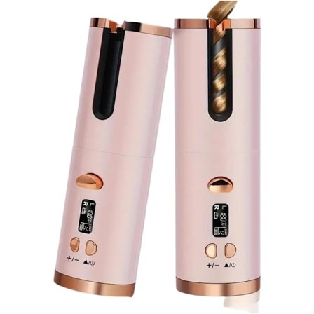 Sladdlös Automatisk Locktång – Portabel och Uppladdningsbar Roterande Lockstav för Enkla Lockar