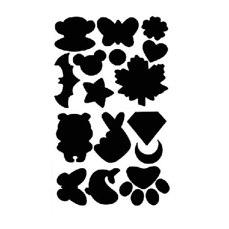 Itsekiinnittyvät korjauspaikat, vedenpitävät korjauspaikat vaatteille 1 arkki Black