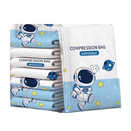 4 kpl erittäin suuret tyhjiösäilytyspussit käsipumpulla XL