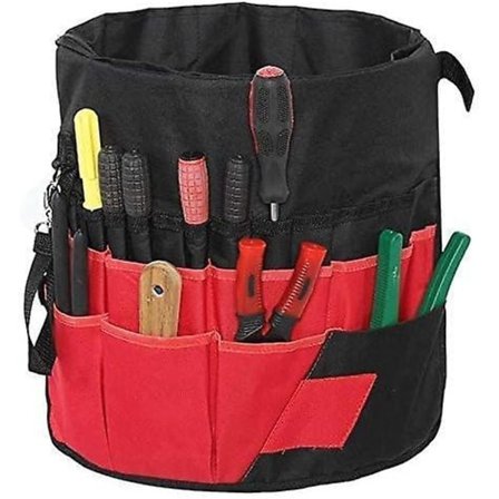 Multifunksjonell Verktøyveske for Bøtte 42 Lommer Hagebøtte Verktøyoppbevaringssett Vanntett Vannavstøtende Verktøyholder Pakkeorganisator 
