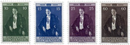 Liechtenstein 1956 - MICHEL 348-351 - Postfrisk