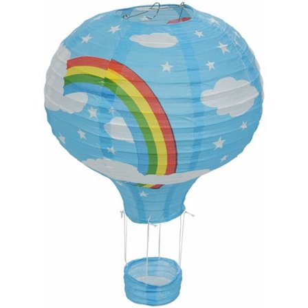 12 tums varmluftsballong lampskärm papperslykta bröllopsfest dekoration taklampa, regnbåge
