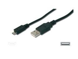Digitus USB CONN. CABLE MICRO B 1.8M USB 2.0 COMPATIBLE NS