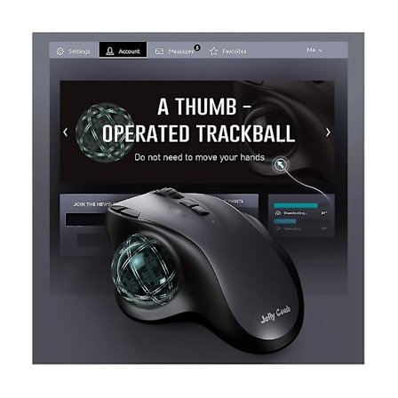 Genopladelig Trackball Mus Bluetooth+2.4g Dobbelt Tilstand Trådløs Mus Til Pc Computer Bærbar Tablet