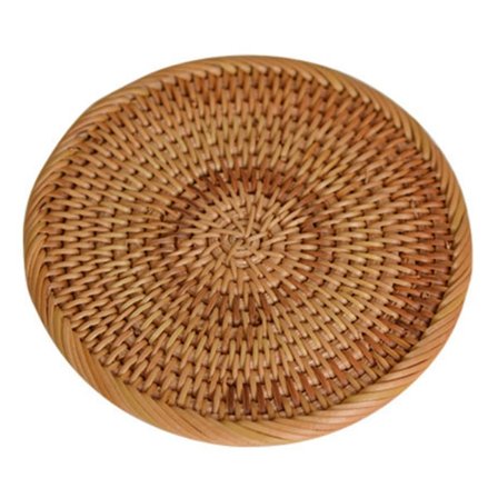 6" Naturliga handvävda rottingunderlägg för matbord, dec