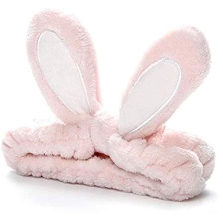 Kanin Bunny Ear Makeup Pannband Mjukt hårband Coral Fleece Elastisk Hårslinga Dam Dam Dusch Cosplay Mjuka kattöron Fluffiga
