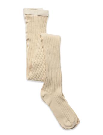 Cotton Rib Tights Socks & Tights Tights Beige Mp Denmark