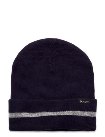 Pacman Hat - Reflective Stripe Navy ZigZag