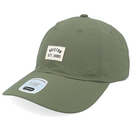 Brixton - Green - unconstructed - Cap - Woodburn Ivy Green Nylon Dad Cap - Hatstore