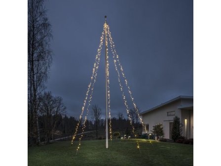 KONSTSMIDE Flaggstångsslinga LED 5x100 11m - Lyreco - Kontorsmöbler och inredning - Lampor och belysning - Ljusslingor