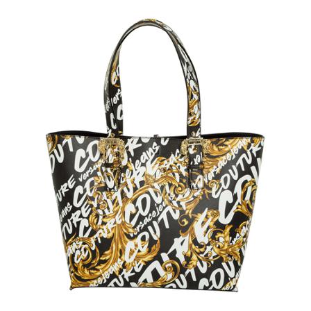 Versace Jeans Couture, women; shoulder bag Logo Brush Couture I Zwart, Dames, Maat:ONE Size