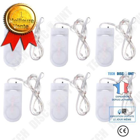 LED-ljusslinga - TECH DISCOUNT - 16 delar - Extra tunn - Inomhus - Batteridriven