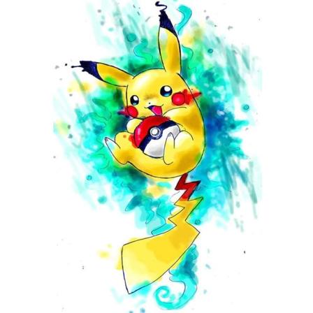 30x40cm pää 5D Art timanttipeinture - Pikachu, pour adultes et e