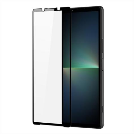 SKALO Sony Xperia 5 V 5G Heltäckande Skärmskydd Härdat Glas - Sv Svart
