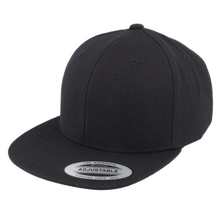 Yupoong - Svart snapback Keps - Kids Black/Black Snapback @ Hatstore