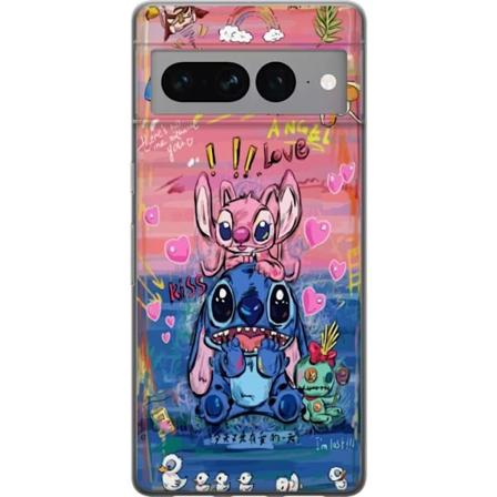 Google Pixel 7 Pro Gennemsigtig cover Stitch kunst