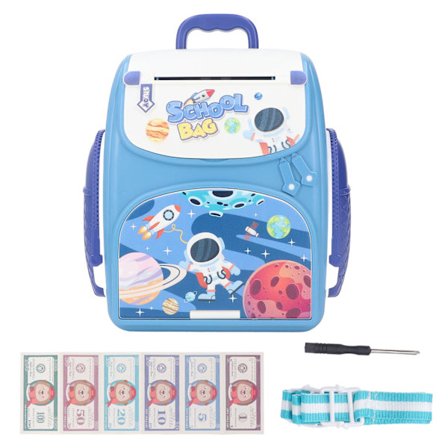 Skolryggsäck Bank Intelligent Astronaut Cartoon Ljus Lösenord Säker Elektronisk Skolryggsäck Sparbössa