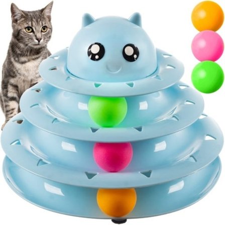 Cat Toy - Aktiveringsboll / Bolltorn för katter
