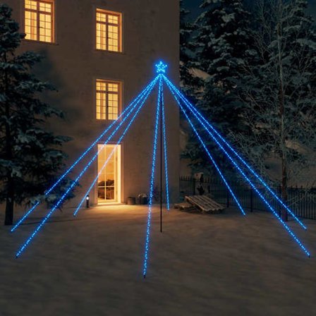 VidaXl Julgransbelysning Inomhus/Utomhus 800 Leds Blå 5 M - Litenleker