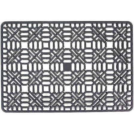 Vaskemåtte Køkkenvask Beskytter Til Bund, Rustfrit Stål Eller Porcelæn Skål Vask, Silikon Grå Nej