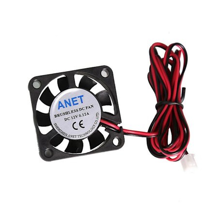 4 stk. 3D-printere 12V blæserventilator 3D-printerventilator DC børsteløs ventilator 12V oppustelig 4010 ventilator 12V